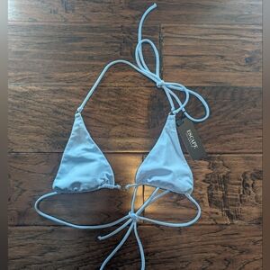 Escape Swimwear Baby Blue Mini Triangle Bikini Top Size Small